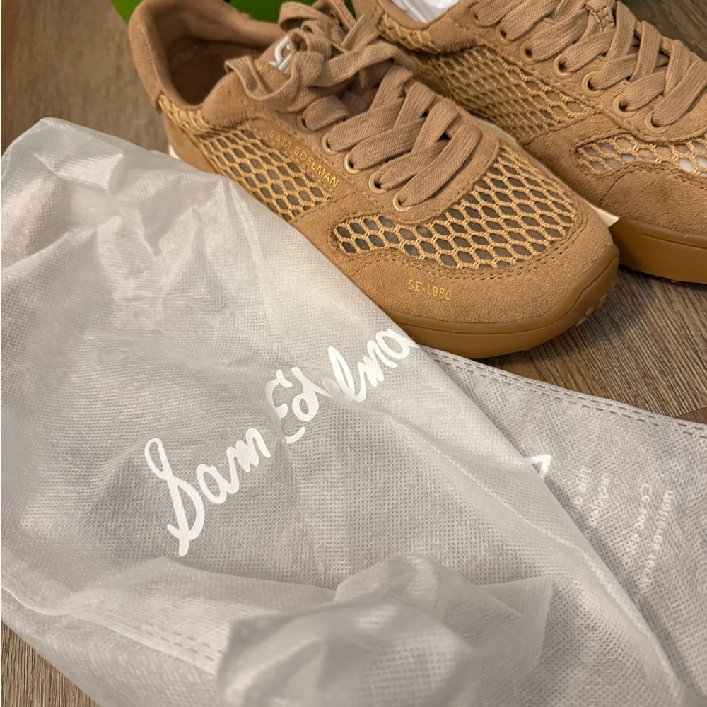 Sam Edelman Brown Mesh Sneakers - Picture 5 of 6